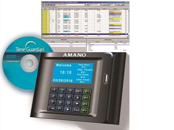 Swipe Attendance | Amano MTX-30 Swipe Card Time Clock for 100