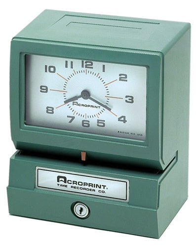 Acroprint Automatic print Electronic Time Recorder Model 150