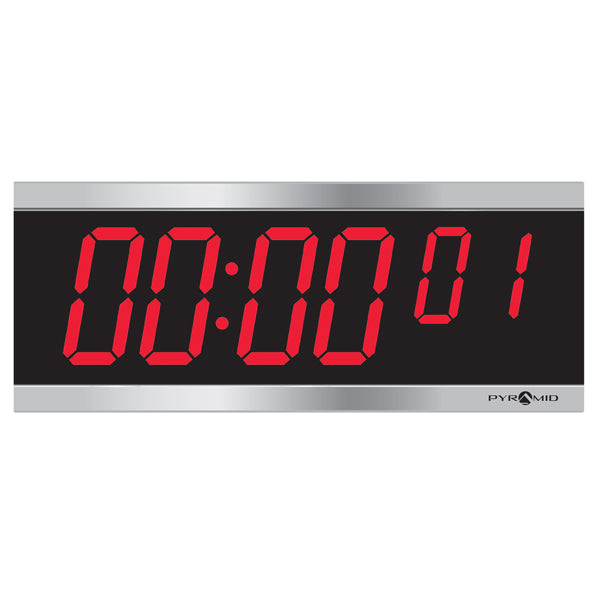 4″ Red LED Digital Timer, 6-Digit, Black Housing, 105-240V AC ...
