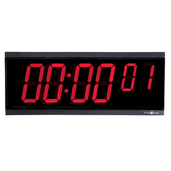 4″ Red LED Digital Timer, 6-Digit, Black Housing, 105-240V AC ...