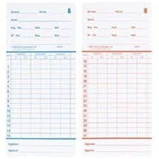 Compumatic TR Time Cards 250 Pack - Semi-Monthly & Monthly Payroll Solution for TR Series Clocks