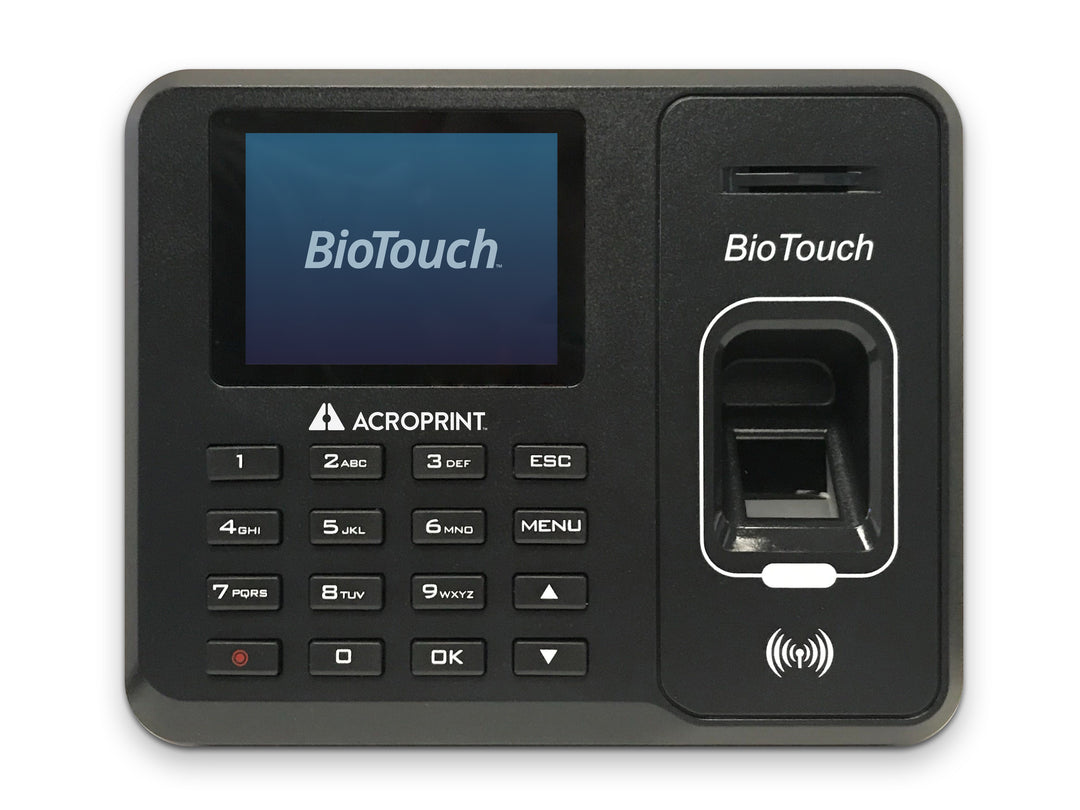 acroprint-biotouch-fingerprint-time-clock-no-monthly-fees-front