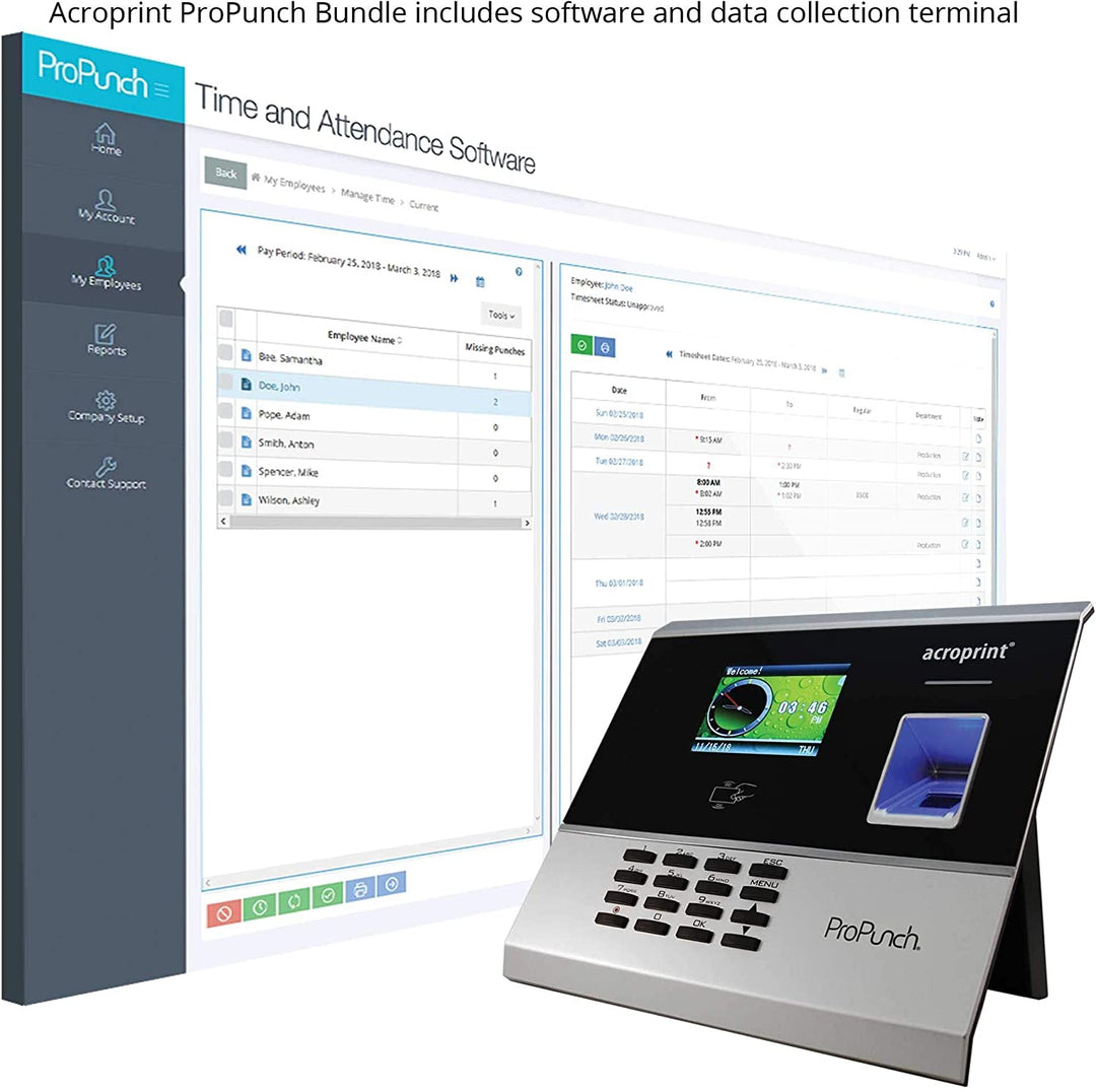 acroprint-propunch-biometric-time-clock-with-wi-fi-software-soft-terminal