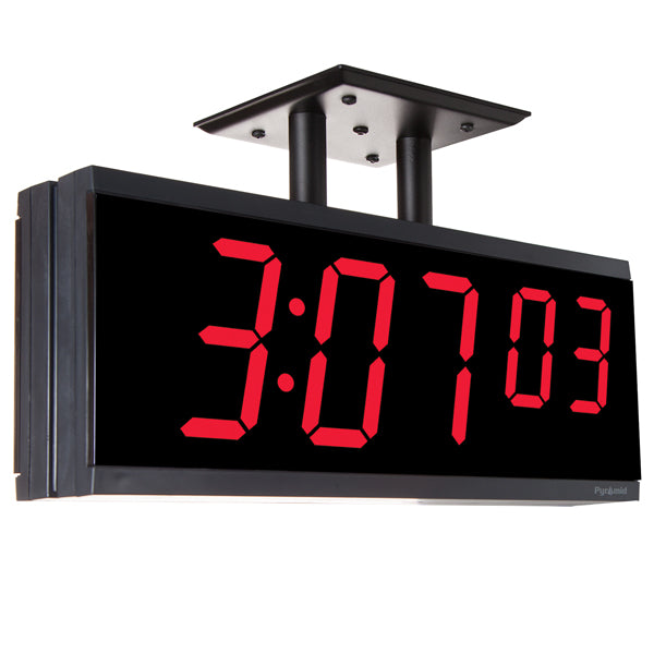 dual-sided-ceiling-mount-bracket-for-digital-or-analog-clocks-back-to-back-installation-secure-easy-setup-w-digital-clocks