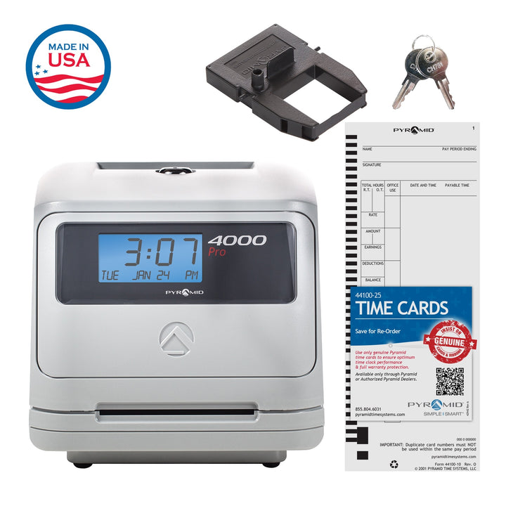 efficient-pyramid-4000-pro-auto-totaling-time-clock-for-accurate-attendance-included