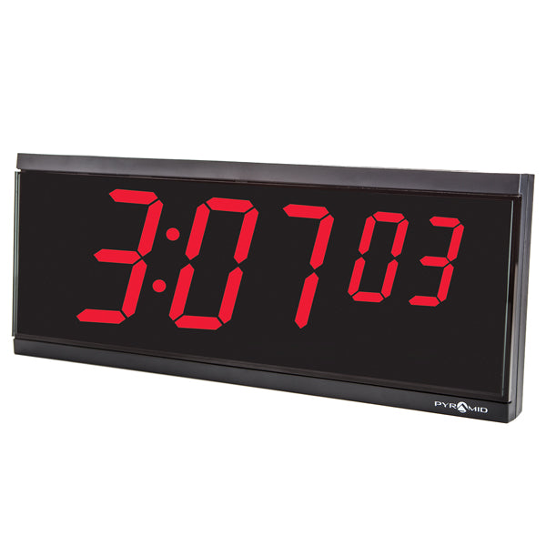 wireless-4-digital-sync-clock-915mhz-6-digit-red-led-display-110v-powered-accurate-timekeeping-solution-left