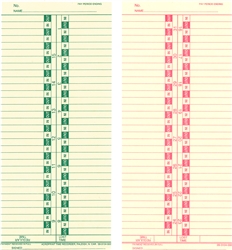 Acroprint Time Cards - Semi-Monthly/Monthly for time clock Models 125, BP125,150,ES700 & ES900