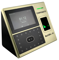 MultiBio v2 employee time and attendance system